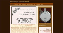 Desktop Screenshot of banjo-kreuzertone.cz